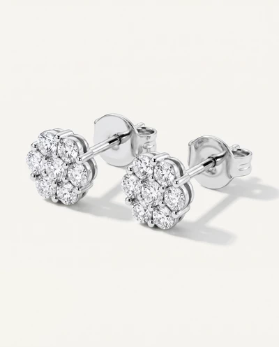 Flower Cluster Lab Diamond Studs (1/2 ct. tw.)