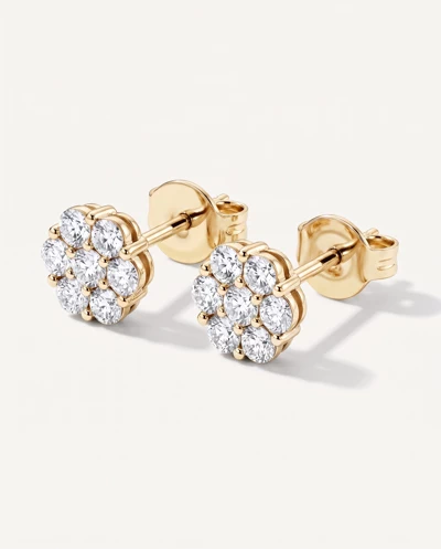 Flower Cluster Lab Diamond Studs (1/2 ct. tw.)