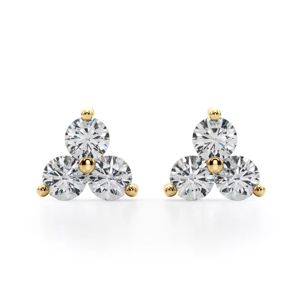 Trio Lab Diamond Stud Earrings (1 ct. tw.)