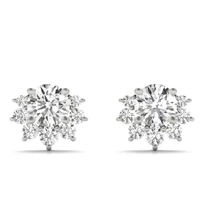 Petal Cluster Lab Diamond Stud Earrings