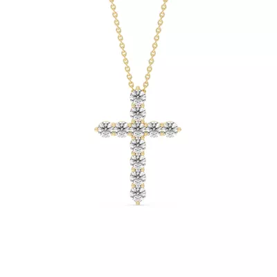 Cross Lab Diamond Vermeil Necklace (1.00 ct. tw.)