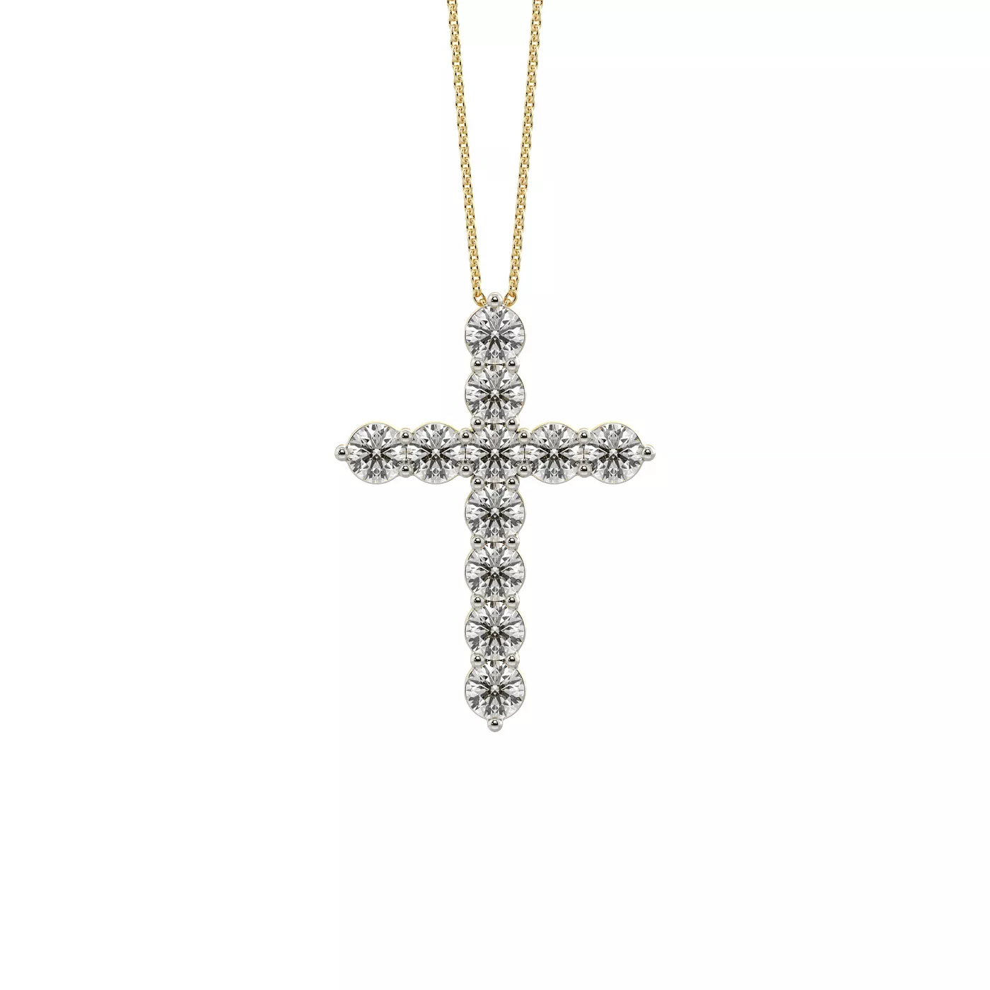 Cross Lab Diamond Vermeil Necklace (1.50 ct. tw.)