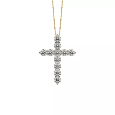 Cross Lab Diamond Vermeil Necklace (1.50 ct. tw.)