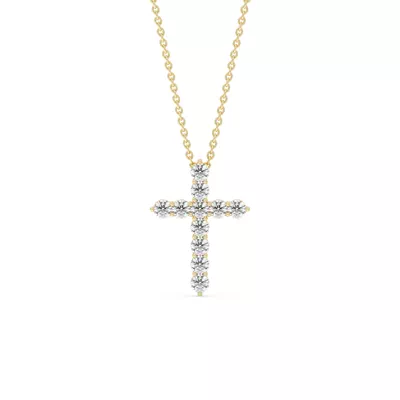 Cross Lab Diamond Vermeil Necklace (.50 ct. tw.)