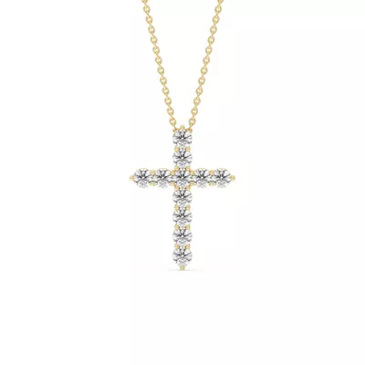 Cross Lab Diamond Vermeil Necklace (.75 ct. tw.)