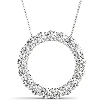 Eternity Lab-Grown Diamond Circle Necklace (3 ct. tw.)