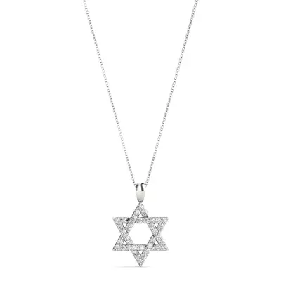 Star of David Lab Diamond Necklace