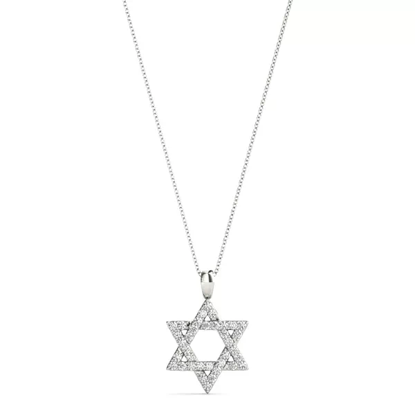 Star of David Lab Diamond Necklace