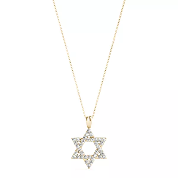 Star of David Lab Diamond Necklace