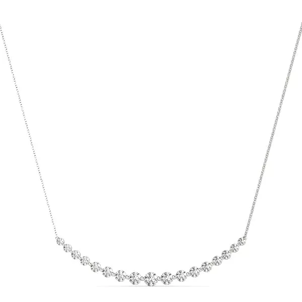 Bubbly Lab Diamond Line Necklace