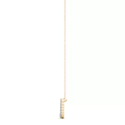 Bubbly Lab Diamond Line Necklace