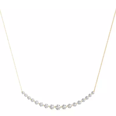Bubbly Lab Diamond Line Necklace