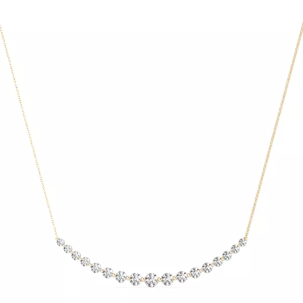 Bubbly Lab Diamond Line Necklace
