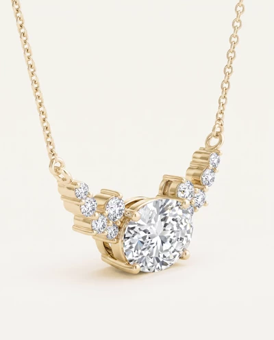 Oval Cluster Lab Diamond Necklace