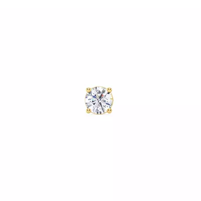 Single Lab Diamond Screw Back Stud Earring (3/8ct)
