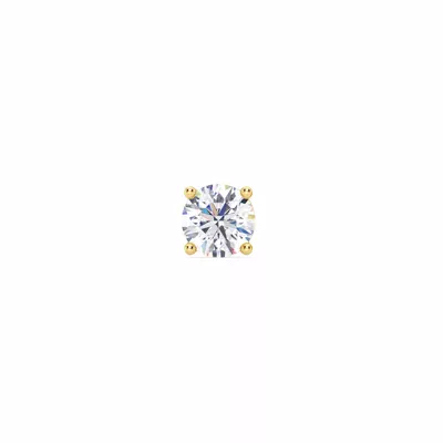 Single Lab Diamond Screw Back Stud Earring (3/4ct)