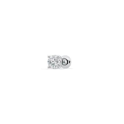 Single Lab Diamond Screw Back Stud Earring (1/8ct)