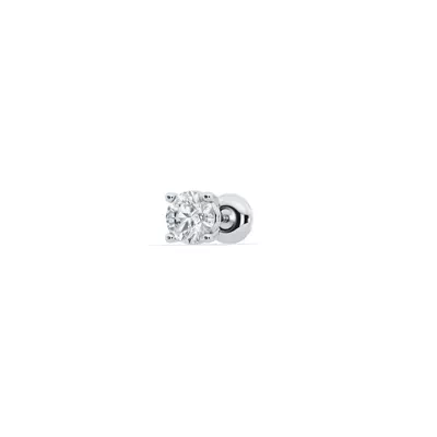 Single Lab Diamond Screw Back Stud Earring (1/4ct)