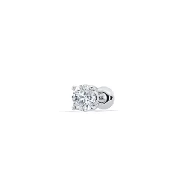 Single Lab Diamond Screw Back Stud Earring (3/8ct)