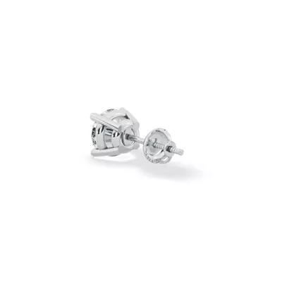 Single Lab Diamond Screw Back Stud Earring (1ct)