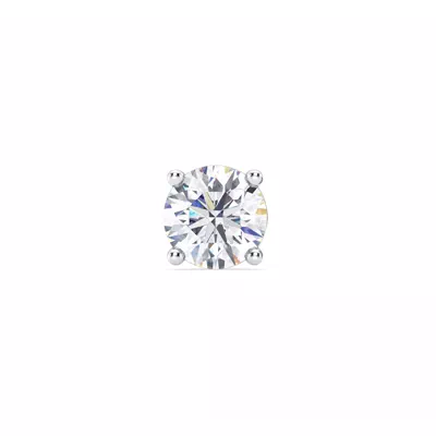 Single Lab Diamond Screw Back Stud Earring (2ct)