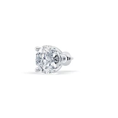 Single Lab Diamond Screw Back Stud Earring (2ct)