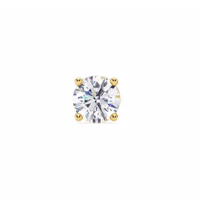 Single Lab Diamond Stud Earring (2ct)