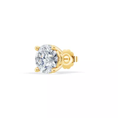 Single Lab Diamond Stud Earring (2ct)