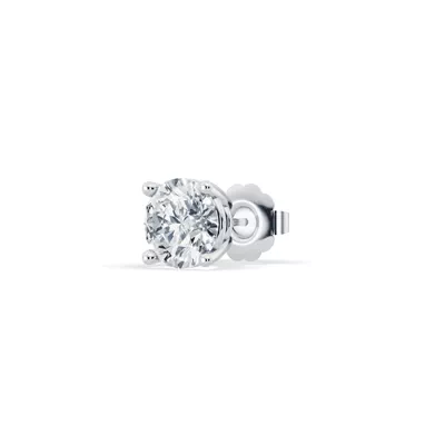 Single Lab Diamond Stud Earring (1ct)
