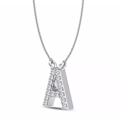 Lab Diamond Initial Necklace – A