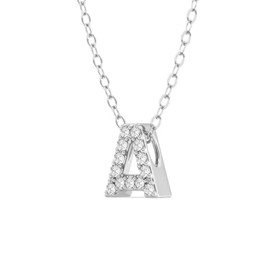 Petite Lab Diamond Initial Necklace – A