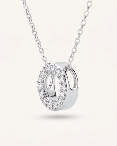 Petite Lab Diamond Initial Necklace – O