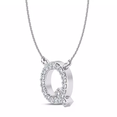 Lab Diamond Initial Necklace – Q
