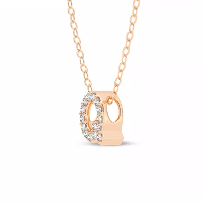 Petite Lab Diamond Initial Necklace – Q