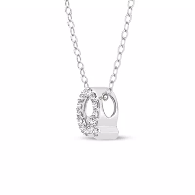 Petite Lab Diamond Initial Necklace – Q