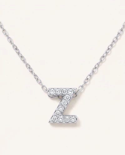 Petite Lab Diamond Initial Necklace – Z