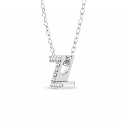 Petite Lab Diamond Initial Necklace – Z