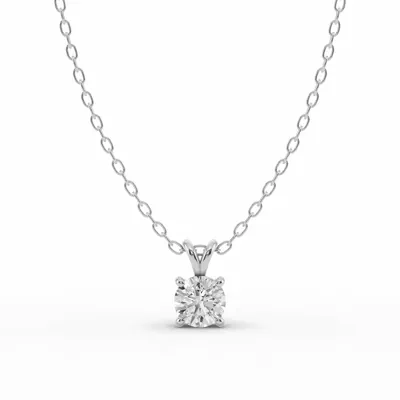 Split Bail Lab Diamond Solitaire Necklace (½ ct.)