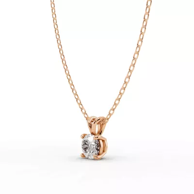 Split Bail Lab Diamond Solitaire Necklace (½ ct.)