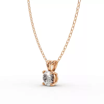 Split Bail Lab Diamond Solitaire Necklace (¾ ct.)