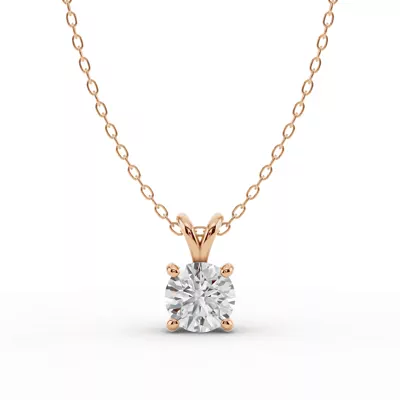 Split Bail Lab Diamond Solitaire Necklace (1.50 ct.)