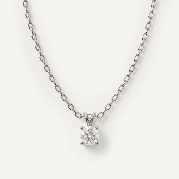 Split Bail Lab Diamond Solitaire Necklace (¼ ct.)