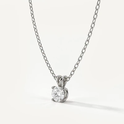 Split Bail Lab Diamond Solitaire Necklace (½ ct.)