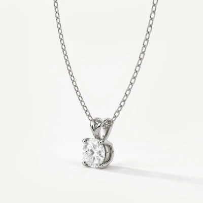 Split Bail Lab Diamond Solitaire Necklace (¾ ct.)