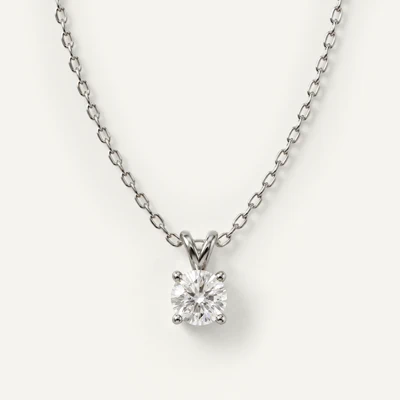 Split Bail Lab Diamond Solitaire Necklace (¾ ct.)