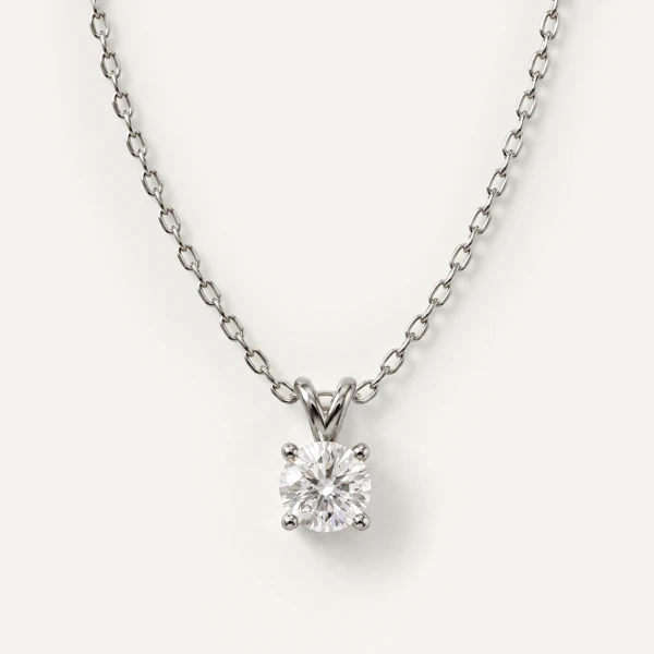 Split Bail Lab Diamond Solitaire Necklace (¾ ct.)