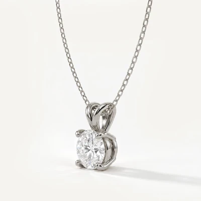 Split Bail Lab Diamond Solitaire Necklace (2.00 ct.)