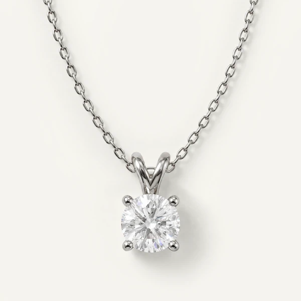 Split Bail Lab Diamond Solitaire Necklace (2.00 ct.)