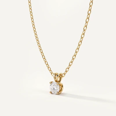 Split Bail Lab Diamond Solitaire Necklace (¼ ct.)