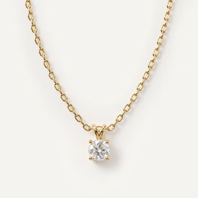 Split Bail Lab Diamond Solitaire Necklace (¼ ct.)